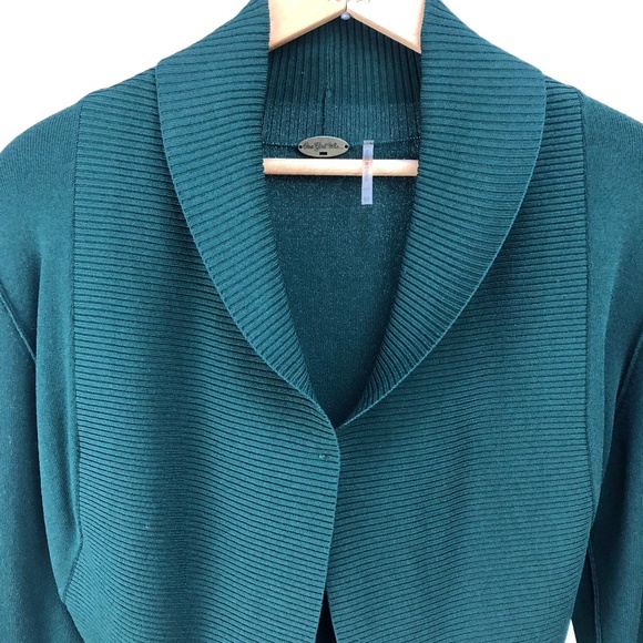 One Girl Who Forest Green Shrug - Picture 2 of 7